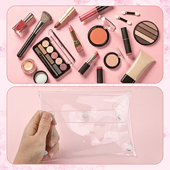2Pcs Portable Transparent PVC Makeup Brush Bag&nbsp;MRMJ-SP0001-12C