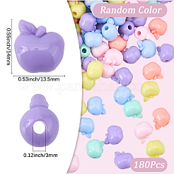 180Pcs Opaque Acrylic Beads&nbsp;TACR-SC0002-71