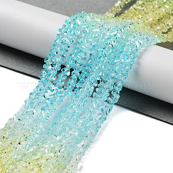 Transparent Glass Bead Strands&nbsp;GLAA-H023-03A
