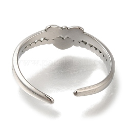 304 Stainless Steel Cuff Rings&nbsp;RJEW-Z074-20P