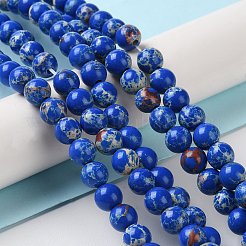 Synthetic Imperial Jasper Dyed Beads Strands&nbsp;G-D077-A01-01A