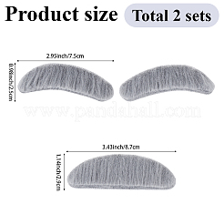 6Pcs Plush Fiber Self-adhesive Artificial Mustaches&nbsp;AJEW-GF0012-286
