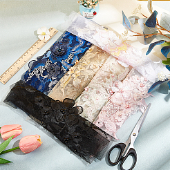 3D Flower Organgza Polyester Embroidery Ornament Accessories&nbsp;DIY-WH0297-20D
