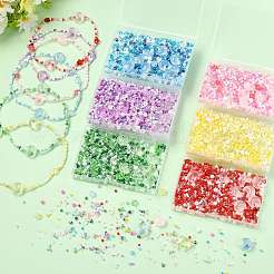 Mixed Styles Glass Beads Strands&nbsp;EGLA-FS0002-63C