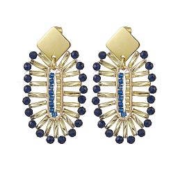 Oval 304 Stainless Steel Stud Earrings&nbsp;EJEW-MZ00379