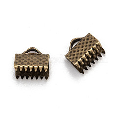Iron Ribbon Crimp Ends&nbsp;E004Y-AB-01