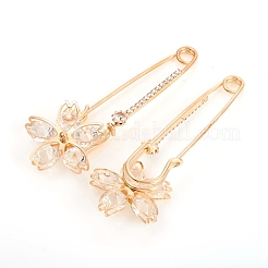 Rack Plating Iron Safety Brooch&nbsp;JEWB-G007-09LG