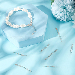 120Pcs 3 Styles 304 Stainless Steel Chain Extender&nbsp;STAS-BBC0008-73S