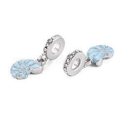 Rack Plating Enamel Alloy European Dangle Charms&nbsp;MPDL-N039-112