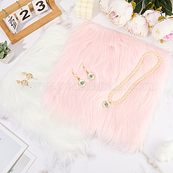 2Pcs 2 Colors Square Acrylic Fibers Carpet Mat&nbsp;AJEW-CN0003-11C