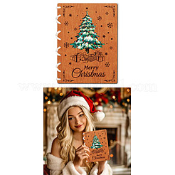 Wooden Commemorative Cards Book&nbsp;WOOD-WH0045-06