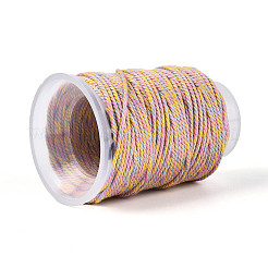 22M Rainbow Color Macrame Cotton Cord&nbsp;OCOR-T017-07M