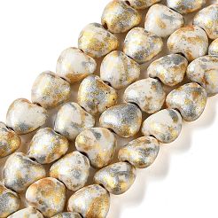Spray Printed Synthetic Turquoise Beads Strands&nbsp;TURQ-P002-01A-06