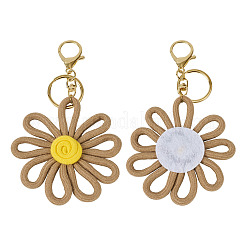 Polyester Flower Keychain&nbsp;KEYC-TAC00065-01