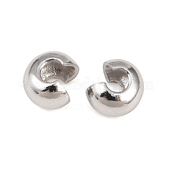 Brass Crimp Bead Cover&nbsp;KK-G550-12P