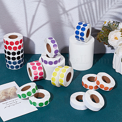 20Rolls 10 Colors Self-Adhesive Paper Gift Tag Stickers&nbsp;DIY-GO0002-83