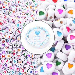 1000Pcs Opaque Acrylic Beads&nbsp;DIY-YW0002-10
