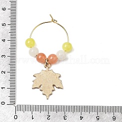 Autumn Theme Alloy Enamel with Glass Wine Glass Charms&nbsp;AJEW-SC0002-12
