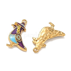 304 Stainless Steel Enamel Pendants&nbsp;STAS-L316-23G-06
