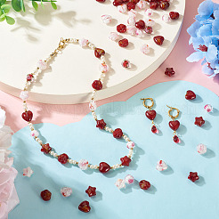 80Pcs 8 Styles Millefiori Glass Beads Strands&nbsp;GLAA-TA0003-43C
