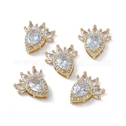 Brass Micro Pave Cubic Zirconia Multi-Strand Links&nbsp;KK-E068-VA067-1