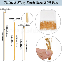 600Pcs 3 Styles Jewelry Findings&nbsp;KK-SP0001-77G