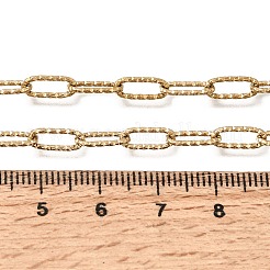 4MM 304 Stainless Steel Textured Paperclip Chain Necklaces for Man and Women&nbsp;SA-CBAB767-09G