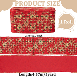 5 Yards Flower Polyester Ribbon&nbsp;OCOR-PH0006-41