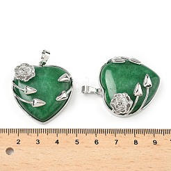 Natural & Synthetic Mixed Stone Heart Pendants&nbsp;G-S391-01