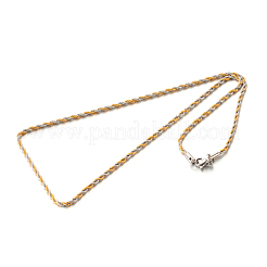 304 Stainless Steel Rope Chain Necklaces&nbsp;STAS-M174-012C