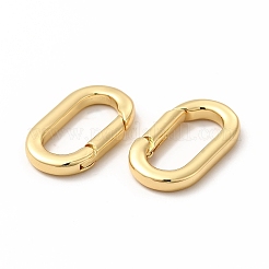 Rack Plating Brass Spring Gate Rings&nbsp;KK-H436-13B-G