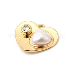 304 Stainless Steel Rhinestone Pendants&nbsp;STAS-P431-12G