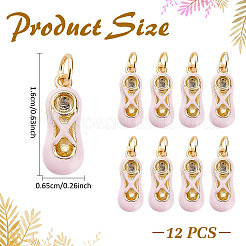 12Pcs Real 18K Gold Plated Brass Pendants&nbsp;KK-ME0003-21