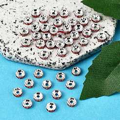 Brass Grade A Rhinestone Spacer Beads&nbsp;RB-A014-Z6mm-21S