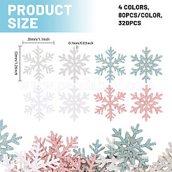 320Pcs 4 Colors Christmas Snowflake Paper Confetti&nbsp;DIY-CA0007-97