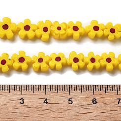Handmade Millefiori Lampwork Beads Strands&nbsp;LAMP-F035-09L