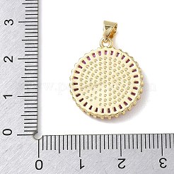 Religion Brass Micro Pave Cubic Zirconia Pendants&nbsp;KK-L268-014G-B01