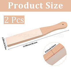 Beech Wood Leather Sharpening Board&nbsp;AJEW-CL0005-58