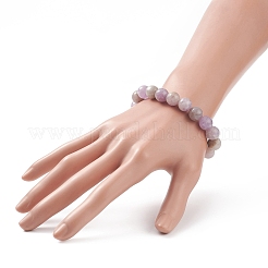 4Pcs 4 Size Natural Lavender Amethyst Round Beaded Stretch Bracelets Set&nbsp;BJEW-JB08992