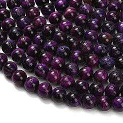 Natural Tiger Eye Beads Strands&nbsp;G-F591-18-10mm-01