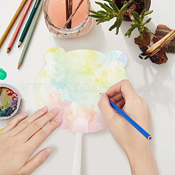 30Pcs Paper Hand Held Fan&nbsp;DIY-SP0002-06