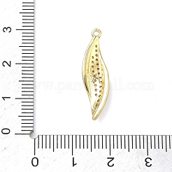 Brass Micro Pave Cubic Zirconia Pendants&nbsp;KK-C254-02G