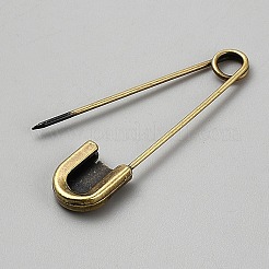 Zinc Alloy Safety Pins&nbsp;JEWB-WH0030-78C