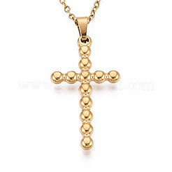 304 Stainless Steel Pendant Necklaces&nbsp;NJEW-T018-29G