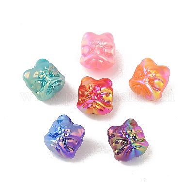 UV Plating Opaque Acrylic Beads&nbsp;OACR-Z020-01B-1