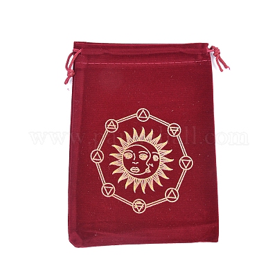 Velvet Sun Printed Packing Tarot Pouches&nbsp;PW-WG17539-04-1