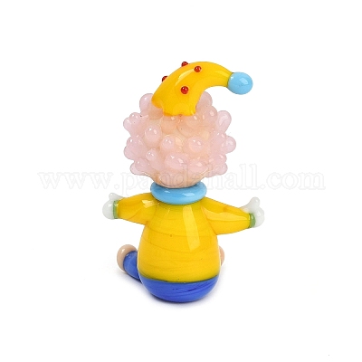 Handmade Lampwork Clown Display Decorations&nbsp;LAMP-Q005-12K-1