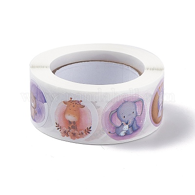 8 Patterns Paper Cartoon Sticker Rolls&nbsp;X-STIC-E001-07-1
