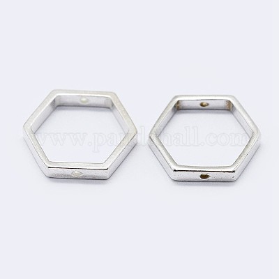 925 Sterling Silver Bead Frames&nbsp;STER-F036-12S-11x10-1