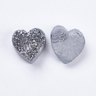 Electroplate Natural Druzy Agate Beads&nbsp;G-E400-03-B05-1